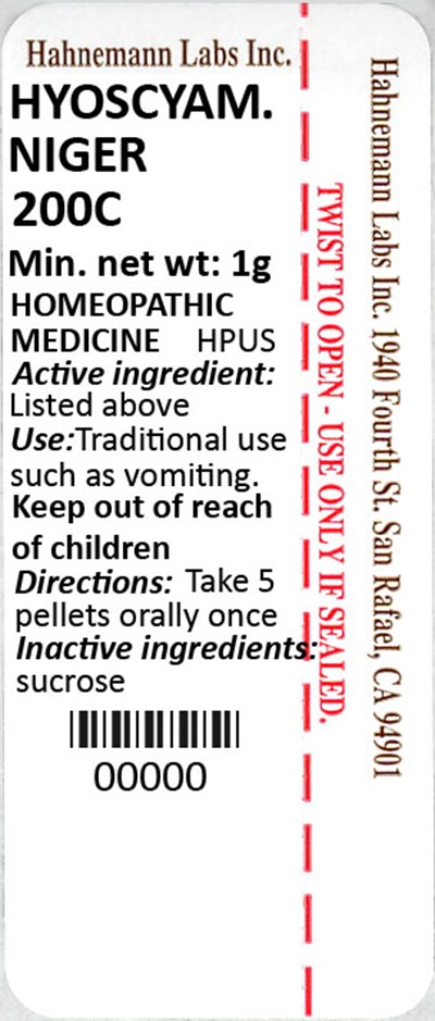 Hyoscyamus Niger 200C 1g - Hyoscyamus Niger 200C 1g